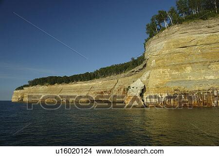 Munsing, MI, Michigan, Upper Peninsula, Lake Superior, Pictured Rocks Boat Cruise, Pictured Rocks National Lakeshore View Large Photo Image Picture - Munsing, MI, Michigan, Upper Peninsula, Lake Superior, Pictured Rocks Boat Cruise, Pictured Rocks National Lakeshore. Fotosearch