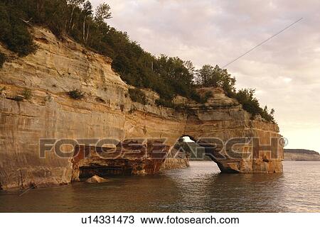 Munsing, MI, Michigan, Upper Peninsula, Lake Superior, Pictured Rocks Boat Cruise, Pictured Rocks National Lakeshore, sunset View Large Photo Image Stock Image - Munsing, MI, Michigan, Upper Peninsula, Lake Superior, Pictured Rocks Boat Cruise, Pictured Rocks National Lakeshore, sunset. Fotosearch