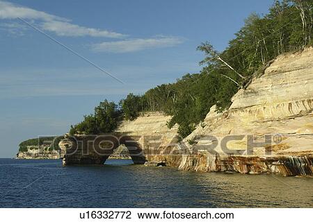 Munsing, MI, Michigan, Upper Peninsula, Lake Superior, Pictured Rocks Boat Cruise, Pictured Rocks National Lakeshore View Large Photo Image Stock Image - Munsing, MI, Michigan, Upper Peninsula, Lake Superior, Pictured Rocks Boat Cruise, Pictured Rocks National Lakeshore. Fotosearch