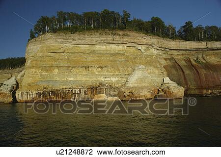 Munsing, MI, Michigan, Upper Peninsula, Lake Superior, Pictured Rocks Boat Cruise, Pictured Rocks National Lakeshore View Large Photo Image Stock Image - Munsing, MI, Michigan, Upper Peninsula, Lake Superior, Pictured Rocks Boat Cruise, Pictured Rocks National Lakeshore. Fotosearch