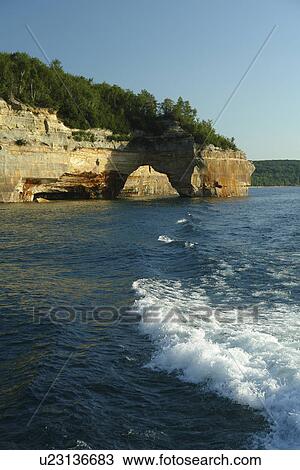 Munsing, MI, Michigan, Upper Peninsula, Lake Superior, Pictured Rocks Boat Cruise, Pictured Rocks National Lakeshore View Large Photo Image Stock Image - Munsing, MI, Michigan, Upper Peninsula, Lake Superior, Pictured Rocks Boat Cruise, Pictured Rocks National Lakeshore. Fotosearch