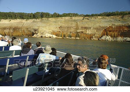 Munsing, MI, Michigan, Upper Peninsula, Lake Superior, Pictured Rocks Boat Cruise, Pictured Rocks National Lakeshore, passengers, open deck View Large Photo Image Stock Photography - Munsing, MI, Michigan, Upper Peninsula, Lake Superior, Pictured Rocks Boat Cruise, Pictured Rocks National Lakeshore, passengers, open deck. Fotosearch
