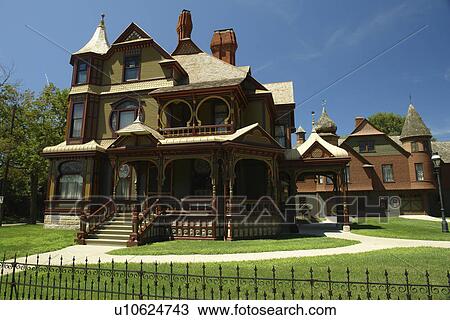Muskegon, MI, Michigan, Charles H. Hackley Home Historic Site View Large Photo Image Stock Image - Muskegon, MI, Michigan, Charles H. Hackley Home Historic Site. Fotosearch