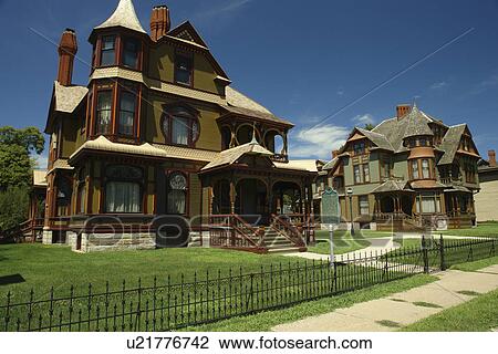 Muskegon, MI, Michigan, Charles H. Hackley Home Historic Site View Large Photo Image Stock Image - Muskegon, MI, Michigan, Charles H. Hackley Home Historic Site. Fotosearch