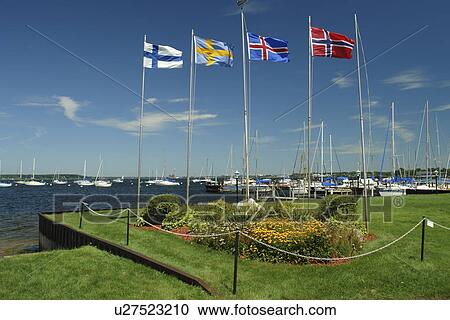 Muskegon, MI, Michigan, Lake Michigan, Scandinavian Flags, public park View Large Photo Image Stock Image - Muskegon, MI, Michigan, Lake Michigan, Scandinavian Flags, public park. Fotosearch