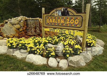 Naubinway, MI, Michigan, Upper Peninsula, Garlyn Zoological Park, entrance sign View Large Photo Image Stock Photo - Naubinway, MI, Michigan, Upper Peninsula, Garlyn Zoological Park, entrance sign. Fotosearch