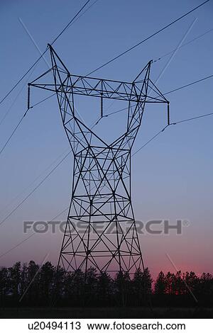 ND, North Dakota, Power Lines, sunset View Large Photo Image Stock Image - ND, North Dakota, Power Lines, sunset. Fotosearch