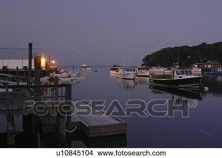 New Harbor, ME, Maine, Pemaquid, fishing harbor, evening View Large Photo Image Picture - New Harbor, ME, Maine, Pemaquid, fishing harbor, evening. Fotosearch