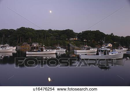 New Harbor, ME, Maine, Pemaquid, fishing harbor, evening View Large Photo Image Picture - New Harbor, ME, Maine, Pemaquid, fishing harbor, evening. Fotosearch