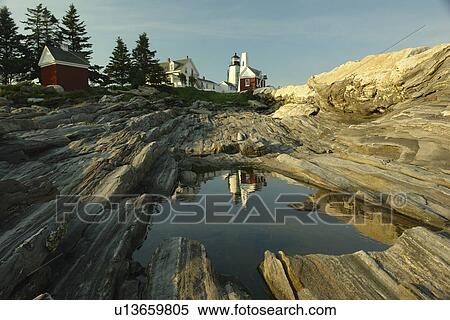 New Harbor, ME, Maine, Pemaquid Point & Lighthouse View Large Photo Image Stock Photography - New Harbor, ME, Maine, Pemaquid Point & Lighthouse. Fotosearch