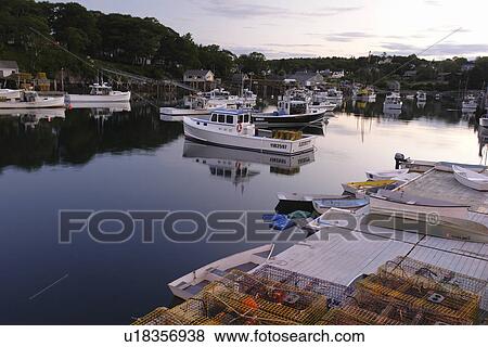 New Harbor, ME, Maine, Pemaquid Peninsula, fishing harbor, evening View Large Photo Image Stock Photo - New Harbor, ME, Maine, Pemaquid Peninsula, fishing harbor, evening. Fotosearch