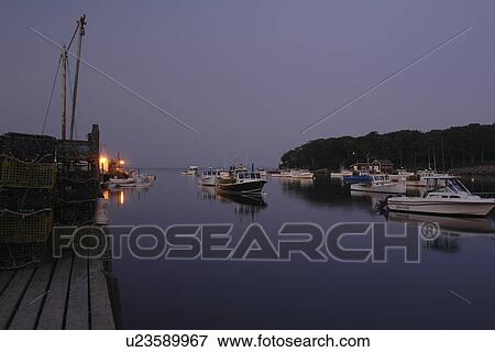 New Harbor, ME, Maine, Pemaquid, fishing harbor, evening View Large Photo Image Stock Photo - New Harbor, ME, Maine, Pemaquid, fishing harbor, evening. Fotosearch