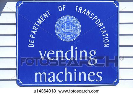 NH, New Hampshire, Welcome Center, Rest Area, Visitor Center, Vending Machines sign View Large Photo Image Stock Photo - NH, New Hampshire, Welcome Center, Rest Area, Visitor Center, Vending Machines sign. Fotosearch