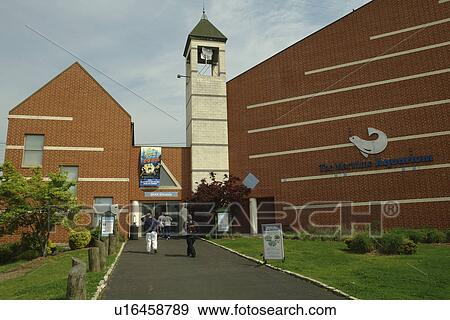 Stock Photo -  Norwalk, CT, Connecticut, The Maritime Aquarium, Norwalk & IMAX Theater. Fotosearch