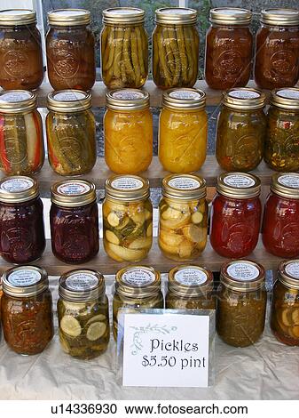 pickles, jars, Saturday Farmers Market, Montpelier, VT, Vermont View Large Photo Image Stock Image - pickles, jars, Saturday Farmers Market, Montpelier, VT, Vermont. Fotosearch