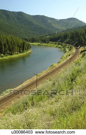 Plains, MT, Montana, Clark Fork River View Large Photo Image Stock Image - Plains, MT, Montana, Clark Fork River. Fotosearch