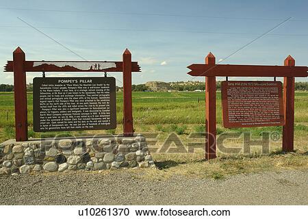 Pompeys Pillar National Monument, MT, Montana, interpretive signs View Large Photo Image Stock Image - Pompeys Pillar National Monument, MT, Montana, interpretive signs. Fotosearch