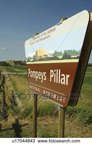 Pompeys Pillar National Monument, MT, Montana, entrance sign View Large Photo Image Stock Image - Pompeys Pillar National Monument, MT, Montana, entrance sign. Fotosearch