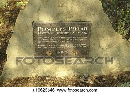 Pompeys Pillar National Monument, MT, Montana, Pompeys Pillar National Historic Landmark View Large Photo Image Stock Photograph - Pompeys Pillar National Monument, MT, Montana, Pompeys Pillar National Historic Landmark. Fotosearch