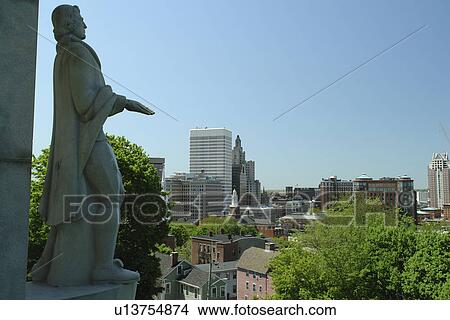 Providence, RI, Rhode Island, Downtown Skyline View Large Photo Image Picture - Providence, RI, Rhode Island, Downtown Skyline. Fotosearch