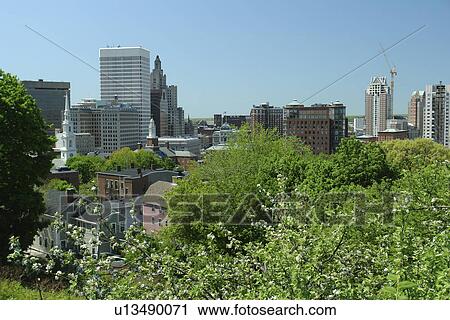 Providence, RI, Rhode Island, Downtown Skyline View Large Photo Image Stock Image - Providence, RI, Rhode Island, Downtown Skyline. Fotosearch