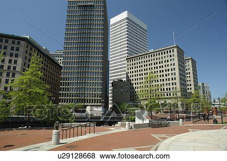 Providence, RI, Rhode Island, Downtown Skyline View Large Photo Image Stock Photo - Providence, RI, Rhode Island, Downtown Skyline. Fotosearch