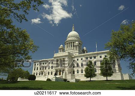 Providence, RI, Rhode Island, Downtown, State Capitol Building, State House View Large Photo Image Stock Photo - Providence, RI, Rhode Island, Downtown, State Capitol Building, State House. Fotosearch