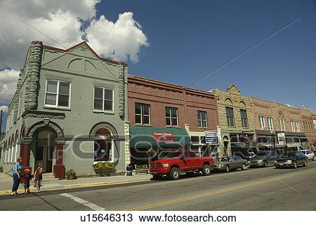 Red Lodge, MT, Montana, downtown, Main Street View Large Photo Image Stock Image - Red Lodge, MT, Montana, downtown, Main Street. Fotosearch