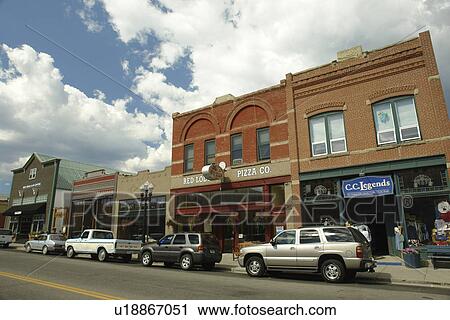 Red Lodge, MT, Montana, downtown, Main Street View Large Photo Image Stock Image - Red Lodge, MT, Montana, downtown, Main Street. Fotosearch