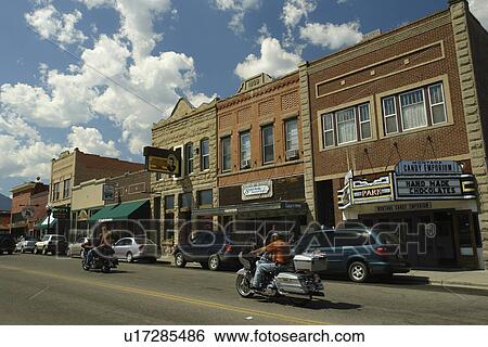 Red Lodge, MT, Montana, downtown, Main Street View Large Photo Image Stock Photograph - Red Lodge, MT, Montana, downtown, Main Street. Fotosearch