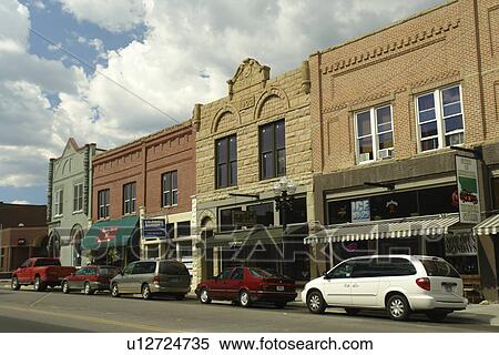 Red Lodge, MT, Montana, downtown, Main Street View Large Photo Image Stock Photography - Red Lodge, MT, Montana, downtown, Main Street. Fotosearch