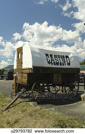 Red Lodge, MT, Montana, Silver Strike Casino, covered wagon View Large Photo Image Stock Image - Red Lodge, MT, Montana, Silver Strike Casino, covered wagon. Fotosearch
