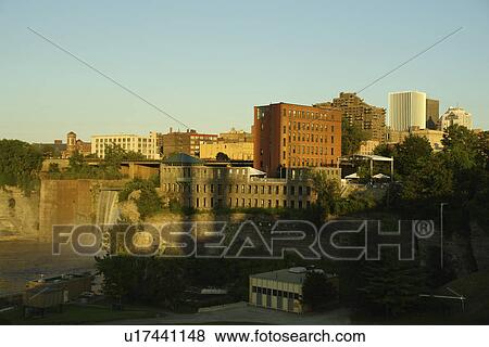 Rochester, NY, New York, Genesee River, waterfall View Large Photo Image Stock Photo - Rochester, NY, New York, Genesee River, waterfall. Fotosearch