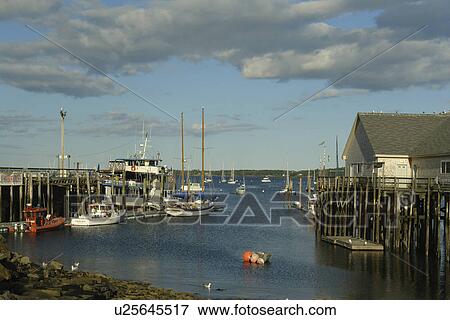 Stock Photo -  Rockland, ME, Maine, Penobscot Bay, harbor. Fotosearch