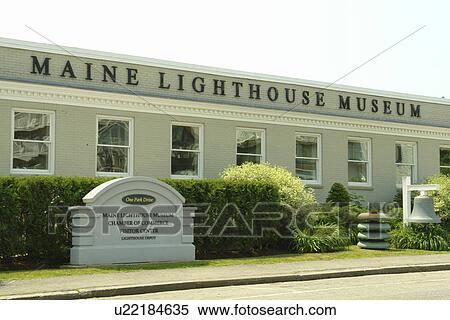 Stock Photography -  Rockland, ME, Maine, Penobscot bays, Maine Lighthouse Museum. Fotosearch