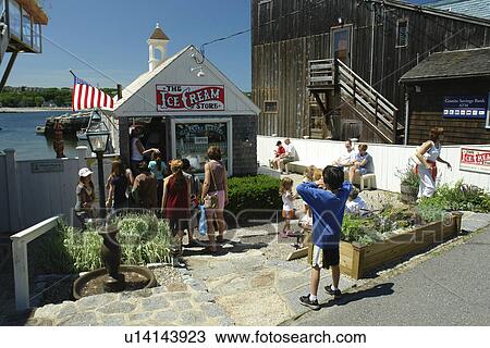 Rockport, MA, Massachusetts, Cape Ann, harbor, Ice Cream Store View Large Photo Image Stock Image - Rockport, MA, Massachusetts, Cape Ann, harbor, Ice Cream Store. Fotosearch