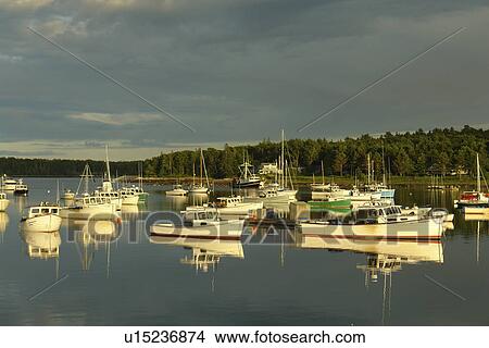 Round Pound, ME, Maine, Pemaquid Peninsula, fishing harbor View Large Photo Image Picture - Round Pound, ME, Maine, Pemaquid Peninsula, fishing harbor. Fotosearch