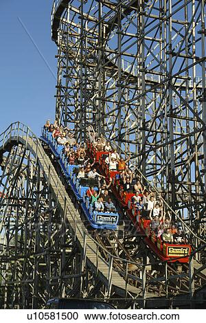 Sandusky, OH, Ohio, Cedar Point, Amusement Park, Gemini, roller coaster ride View Large Photo Image Stock Image - Sandusky, OH, Ohio, Cedar Point, Amusement Park, Gemini, roller coaster ride. Fotosearch