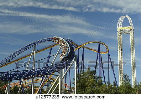 Sandusky, OH, Ohio, Cedar Point, Amusement Park, roller coaster ride View Large Photo Image Stock Photography - Sandusky, OH, Ohio, Cedar Point, Amusement Park, roller coaster ride. Fotosearch