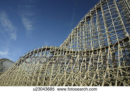 Stock Photography -  Sandusky, OH, Ohio, Cedar Point, Amusement Park, roller coaster ride. Fotosearch