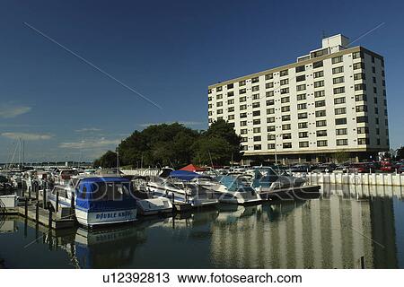 Sandusky, OH, Ohio, Lake Erie, Resort Hotel, waterfront, marina View Large Photo Image Stock Image - Sandusky, OH, Ohio, Lake Erie, Resort Hotel, waterfront, marina. Fotosearch