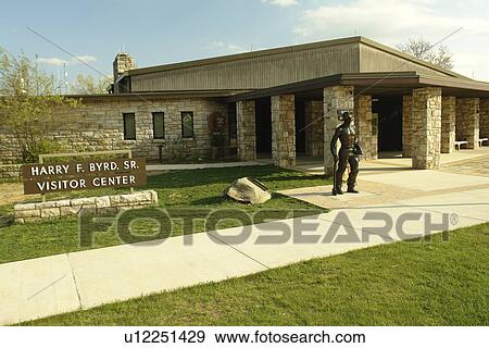 Stock Photo -  Shenandoah National Park, VA, Virginia, Skyline Drive, Big Meadows, Harry F. Byrd, Sr. Visitor Center. Fotosearch