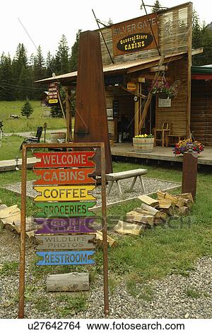 Silver Gate, MT, Montana, General Store & Cabins View Large Photo Image Picture - Silver Gate, MT, Montana, General Store & Cabins. Fotosearch