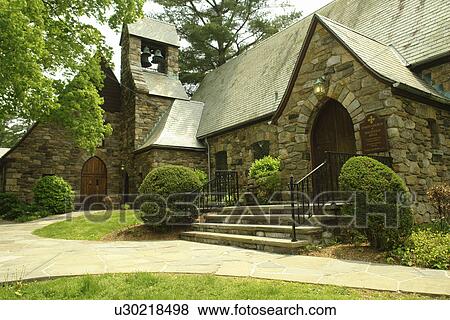 Stock Photo -  Sleepy Hollow, NY, New York, Hudson Valley, Westchester, Sleepy Hollow Union Church. Fotosearch
