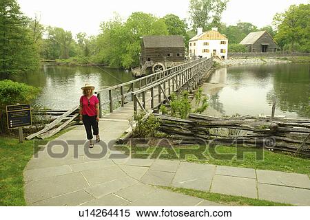 Stock Photography -  Sleepy Hollow, NY, New York, Hudson Valley, Westchester, Philipsburg Manor. Fotosearch