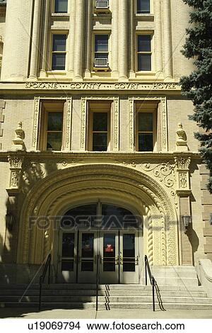 Spokane, WA, Washington, downtown, Spokane County Courthouse View Large Photo Image Picture - Spokane, WA, Washington, downtown, Spokane County Courthouse. Fotosearch