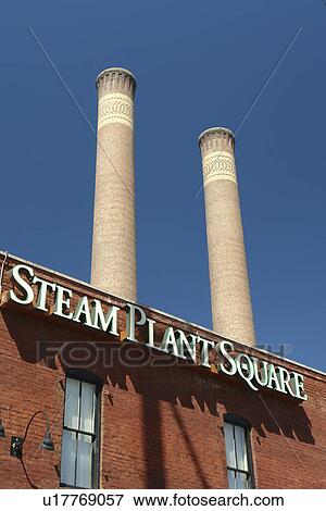Spokane, WA, Washington, downtown, Tower at Steam Plant Square View Large Photo Image Stock Photo - Spokane, WA, Washington, downtown, Tower at Steam Plant Square. Fotosearch