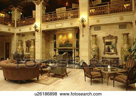 Stock Photo -  Spokane, WA, Washington, downtown, The Davenport Hotel 1914. Fotosearch
