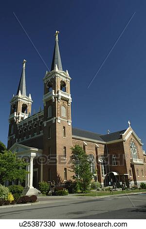 Stock Image -  Spokane, WA, Washington, Gonzaga University, St. Aloysius Church. Fotosearch