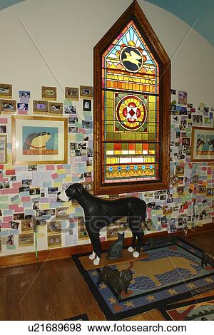 St. Johnsbury, VT, Vermont, Stephen Huneck's Dog Chapel, museum View Large Photo Image Stock Photo - St. Johnsbury, VT, Vermont, Stephen Huneck's Dog Chapel, museum. Fotosearch